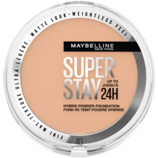 shop Maybelline New York Superstay 24H Hybrid Powder Foundation 9 gr. - 40 af Maybelline - online shopping tilbud rabat hos shoppetur.dk