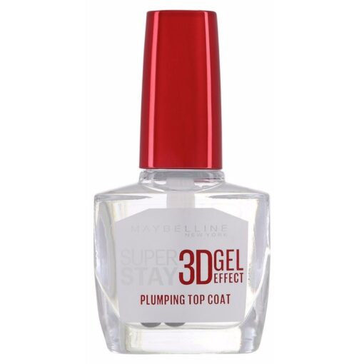 shop Maybelline Superstay 3D Gel Effect Plumping Top Coat 10 ml af Maybelline - online shopping tilbud rabat hos shoppetur.dk