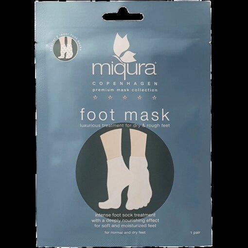 shop Miqura 2 Layer Foot Mask Socks 1 Pair af Miqura - online shopping tilbud rabat hos shoppetur.dk