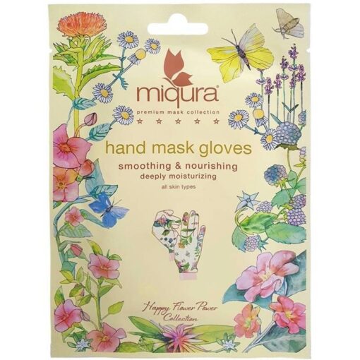 shop Miqura Flower Hand Mask 1 Pair af Miqura - online shopping tilbud rabat hos shoppetur.dk