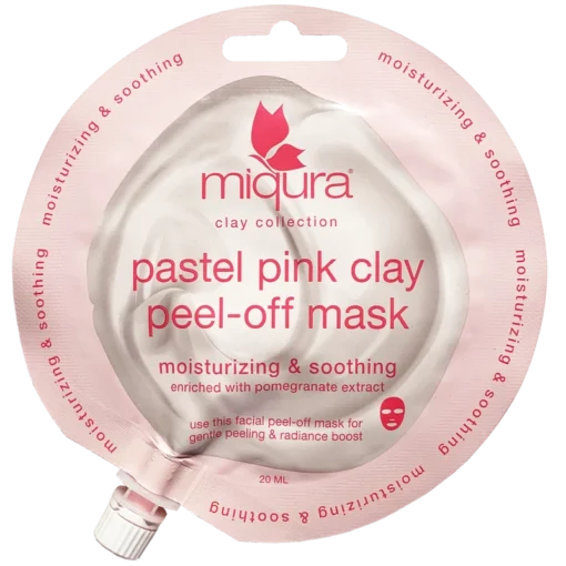 shop Miqura Pink Clay Peel-Off Mask 20 ml af Miqura - online shopping tilbud rabat hos shoppetur.dk