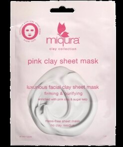 shop Miqura Pink Clay Sheet Mask 1 Pieces af Miqura - online shopping tilbud rabat hos shoppetur.dk