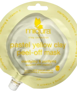 shop Miqura Yellow Clay Peel-Off Mask 20 ml af Miqura - online shopping tilbud rabat hos shoppetur.dk