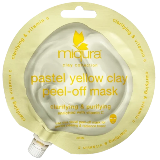 shop Miqura Yellow Clay Peel-Off Mask 20 ml af Miqura - online shopping tilbud rabat hos shoppetur.dk