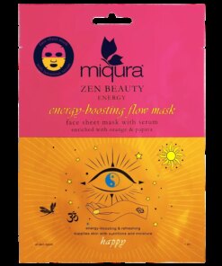 shop Miqura Zen Energy Face Sheet Mask 1 Pieces af Miqura - online shopping tilbud rabat hos shoppetur.dk