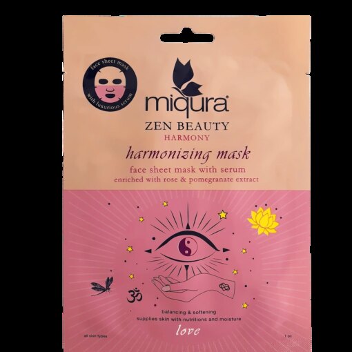 shop Miqura Zen Harmony Face Sheet Mask 1 Pieces af Miqura - online shopping tilbud rabat hos shoppetur.dk