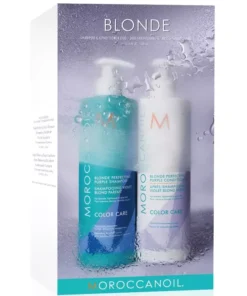 shop Moroccanoil Blonde Perfecting Duo 2 x 500 ml (Limited Edition) af Moroccanoil - online shopping tilbud rabat hos shoppetur.dk