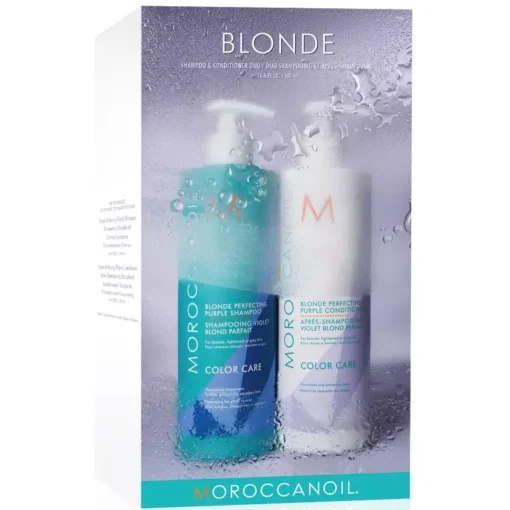 shop Moroccanoil Blonde Perfecting Duo 2 x 500 ml (Limited Edition) af Moroccanoil - online shopping tilbud rabat hos shoppetur.dk