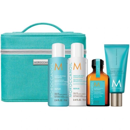 shop Moroccanoil Moisture Repair Travel Kit (Limited Edition) af Moroccanoil - online shopping tilbud rabat hos shoppetur.dk