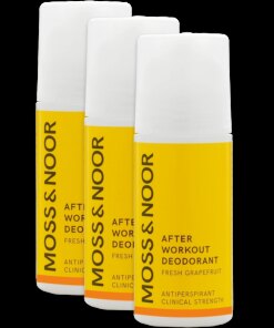 shop Moss & Noor After Workout Deodorant 3 Pack - Fresh Grapefruit af Moss & Noor - online shopping tilbud rabat hos shoppetur.dk