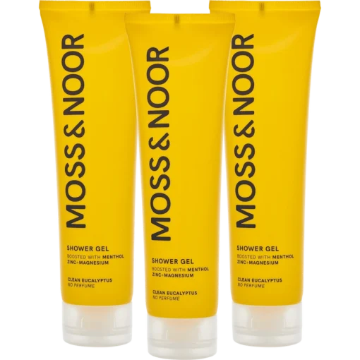 shop Moss & Noor After Workout Shower Gel 3 Pack - Clean Eucalyptus af Moss & Noor - online shopping tilbud rabat hos shoppetur.dk