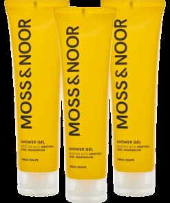 shop Moss & Noor After Workout Shower Gel 3 Pack - Fresh Grapefruit af Moss & Noor - online shopping tilbud rabat hos shoppetur.dk