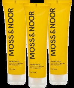 shop Moss & Noor After Workout Shower Gel 3 Pack - Light Mint af Moss & Noor - online shopping tilbud rabat hos shoppetur.dk