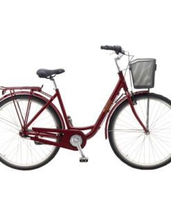 shop Mustang Margrethe 28" damecykel med 7 gear - Ruby red af mustang - online shopping tilbud rabat hos shoppetur.dk