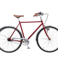 shop Mustang Vintage Classic 28" herrecykel med 7 gear - Wine Red af mustang - online shopping tilbud rabat hos shoppetur.dk