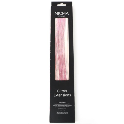 shop NICMA Styling Glitter Extensions - Pink af NICMA Styling - online shopping tilbud rabat hos shoppetur.dk