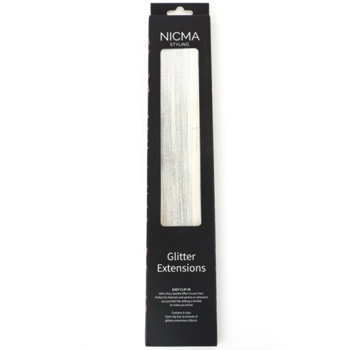 shop NICMA Styling Glitter Extensions - Silver af NICMA Styling - online shopping tilbud rabat hos shoppetur.dk