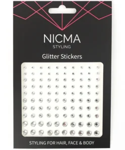 shop NICMA Styling Glitter Stickers - Clear af NICMA Styling - online shopping tilbud rabat hos shoppetur.dk