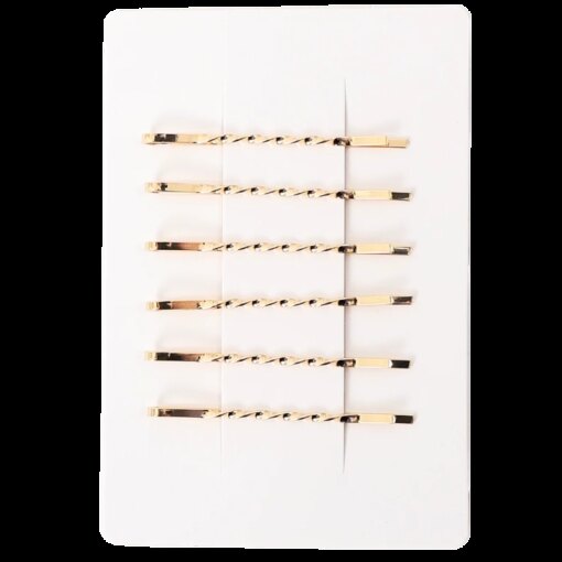 shop NICMA Styling Golden Hair Pins 6-pack - Basic af NICMA Styling - online shopping tilbud rabat hos shoppetur.dk