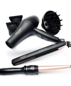 shop NICMA Styling Hair Dryer + Curling Wand + Hair Straightener (Limited Edition) af NICMA Styling - online shopping tilbud rabat hos shoppetur.dk