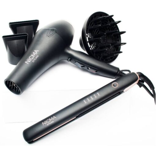 shop NICMA Styling Hair Dryer + Hair Straightener (Limited Edition) af NICMA Styling - online shopping tilbud rabat hos shoppetur.dk