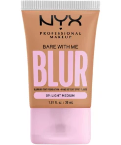 shop NYX Prof. Makeup Bare With Me Blur Tint Foundation 30 ml - 09 Light Medium af NYX Professional Makeup - online shopping tilbud rabat hos shoppetur.dk