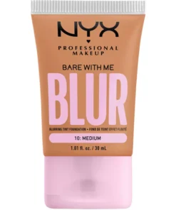 shop NYX Prof. Makeup Bare With Me Blur Tint Foundation 30 ml - 10 Medium af NYX Professional Makeup - online shopping tilbud rabat hos shoppetur.dk