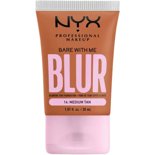 shop NYX Prof. Makeup Bare With Me Blur Tint Foundation 30 ml - 14 Medium Tan af NYX Professional Makeup - online shopping tilbud rabat hos shoppetur.dk