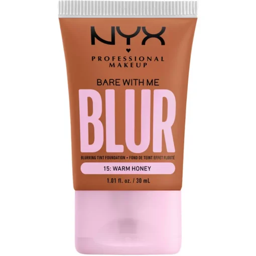 shop NYX Prof. Makeup Bare With Me Blur Tint Foundation 30 ml - 15 Warm Honey af NYX Professional Makeup - online shopping tilbud rabat hos shoppetur.dk