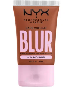 shop NYX Prof. Makeup Bare With Me Blur Tint Foundation 30 ml - 16 Warm Caramel af NYX Professional Makeup - online shopping tilbud rabat hos shoppetur.dk