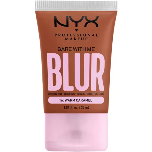 shop NYX Prof. Makeup Bare With Me Blur Tint Foundation 30 ml - 16 Warm Caramel af NYX Professional Makeup - online shopping tilbud rabat hos shoppetur.dk