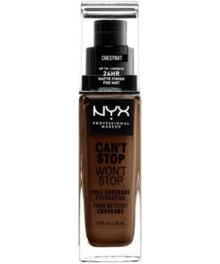 shop NYX Prof. Makeup Can't Stop Won't Stop Foundation 30 ml - Chestnut (U) af NYX Professional Makeup - online shopping tilbud rabat hos shoppetur.dk