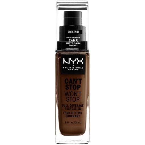 shop NYX Prof. Makeup Can't Stop Won't Stop Foundation 30 ml - Chestnut (U) af NYX Professional Makeup - online shopping tilbud rabat hos shoppetur.dk