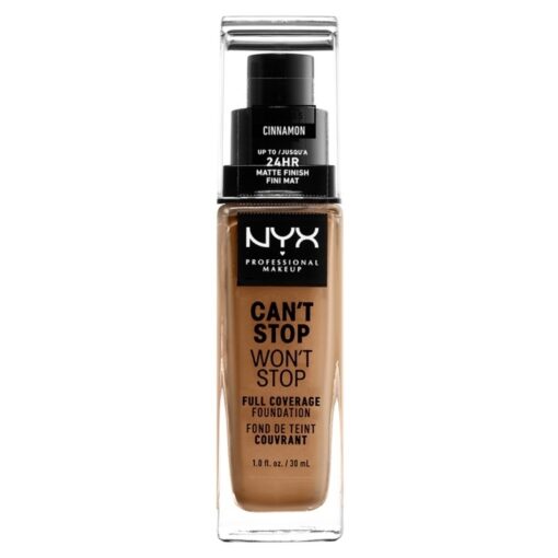 shop NYX Prof. Makeup Can't Stop Won't Stop Foundation 30 ml - Cinnamon (U) af NYX Professional Makeup - online shopping tilbud rabat hos shoppetur.dk