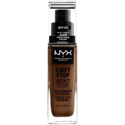 shop NYX Prof. Makeup Can't Stop Won't Stop Foundation 30 ml - Deep Cool (U) af NYX Professional Makeup - online shopping tilbud rabat hos shoppetur.dk