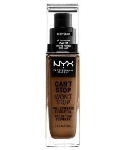 shop NYX Prof. Makeup Can't Stop Won't Stop Foundation 30 ml - Deep Sable (U) af NYX Professional Makeup - online shopping tilbud rabat hos shoppetur.dk