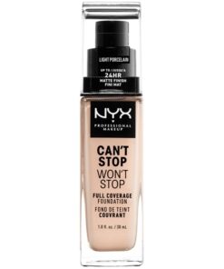 shop NYX Prof. Makeup Can't Stop Won't Stop Foundation 30 ml - Light Porcelain af NYX Professional Makeup - online shopping tilbud rabat hos shoppetur.dk