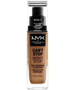 shop NYX Prof. Makeup Can't Stop Won't Stop Foundation 30 ml - Natural Tan (U) af NYX Professional Makeup - online shopping tilbud rabat hos shoppetur.dk