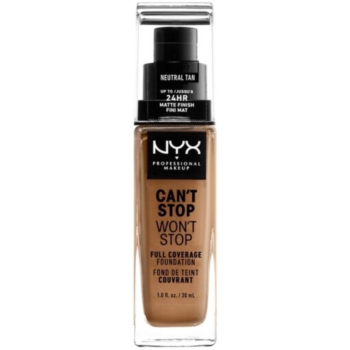 shop NYX Prof. Makeup Can't Stop Won't Stop Foundation 30 ml - Natural Tan (U) af NYX Professional Makeup - online shopping tilbud rabat hos shoppetur.dk