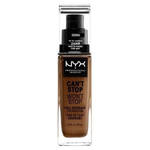 shop NYX Prof. Makeup Can't Stop Won't Stop Foundation 30 ml - Sienna (U) af NYX Professional Makeup - online shopping tilbud rabat hos shoppetur.dk