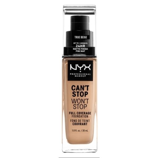 shop NYX Prof. Makeup Can't Stop Won't Stop Foundation 30 ml - True Beige af NYX Professional Makeup - online shopping tilbud rabat hos shoppetur.dk