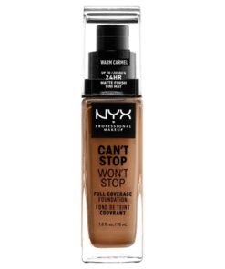 shop NYX Prof. Makeup Can't Stop Won't Stop Foundation 30 ml - Warm Caramel (U) af NYX Professional Makeup - online shopping tilbud rabat hos shoppetur.dk