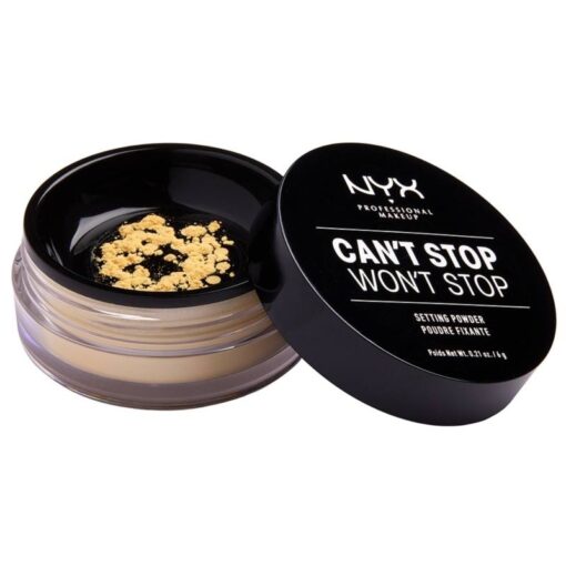 shop NYX Prof. Makeup Can't Stop Won't Stop Setting Powder 6 gr. - Banana af NYX Professional Makeup - online shopping tilbud rabat hos shoppetur.dk
