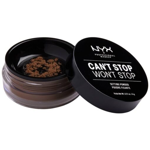 shop NYX Prof. Makeup Can't Stop Won't Stop Setting Powder 6 gr. - Deep (U) af NYX Professional Makeup - online shopping tilbud rabat hos shoppetur.dk