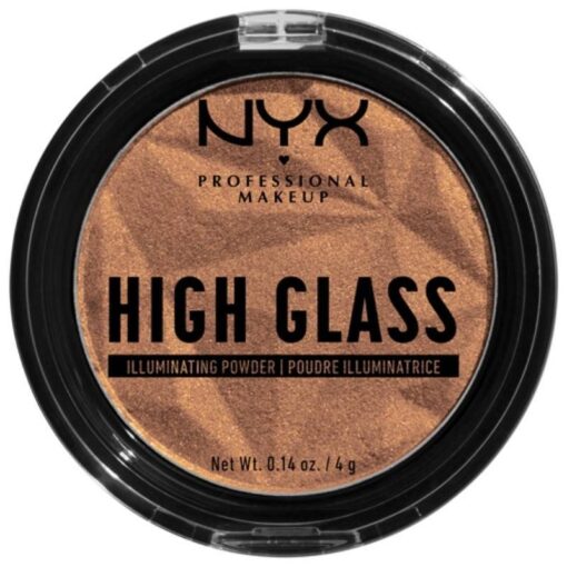 shop NYX Prof. Makeup High Glass Illuminating Powder 4 gr. - Golden Hour (U) af NYX Professional Makeup - online shopping tilbud rabat hos shoppetur.dk