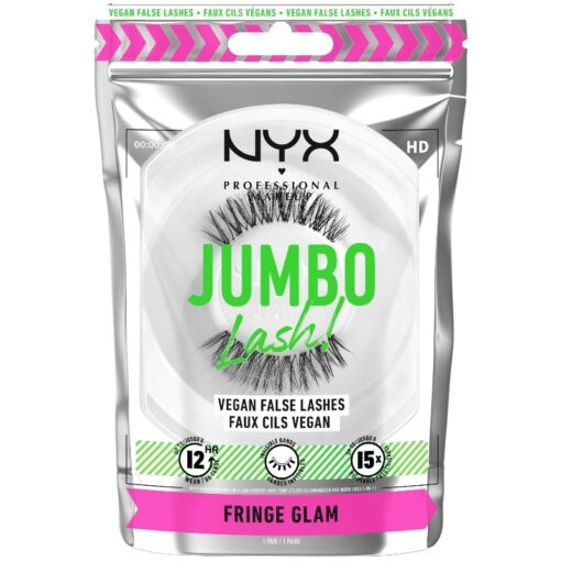 shop NYX Prof. Makeup Jumbo Lash! Vegan False Lashes 10 gr. - 04 Fringe Glam af NYX Professional Makeup - online shopping tilbud rabat hos shoppetur.dk