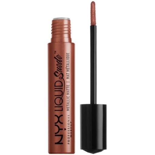 shop NYX Prof. Makeup Liquid Suede Metallic Matte 4 ml - Mauve Mist (U) af NYX Professional Makeup - online shopping tilbud rabat hos shoppetur.dk