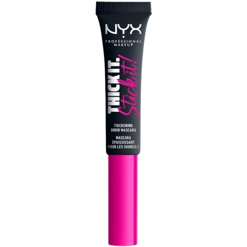 shop NYX Prof. Makeup Thick It. Stick It! Brow Mascara 7 ml - Black af NYX Professional Makeup - online shopping tilbud rabat hos shoppetur.dk