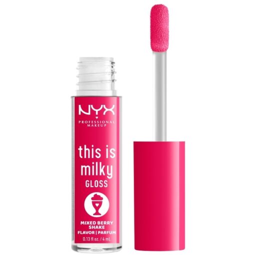 shop NYX Prof. Makeup This Is Milky Gloss 4 ml - 09 Mixed Berry Shake af NYX Professional Makeup - online shopping tilbud rabat hos shoppetur.dk