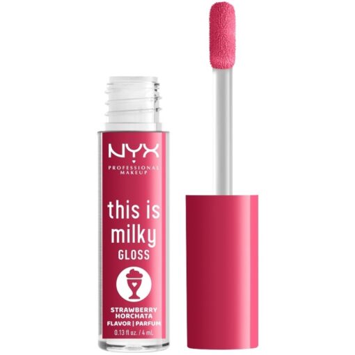 shop NYX Prof. Makeup This Is Milky Gloss 4 ml - 10 Strawberry Horchata af NYX Professional Makeup - online shopping tilbud rabat hos shoppetur.dk